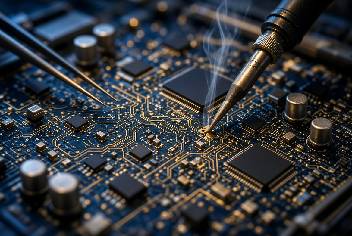 Precision printed circuit board assembly